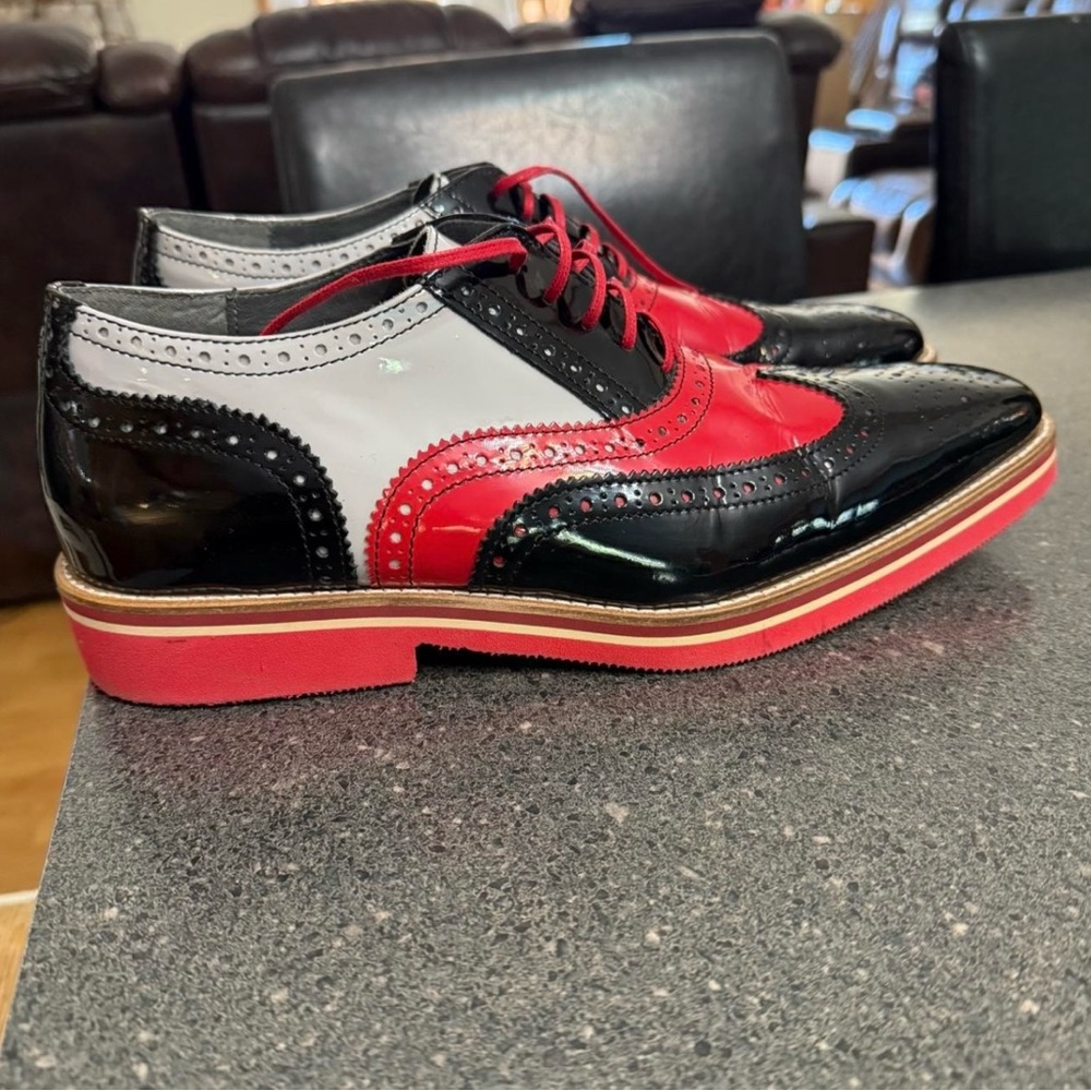 Girotti Patent Leather Oxford Dress shoes size 11.5 or 12 Men's.